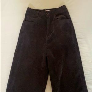 Super high waisted (high rise) corduroy pants
